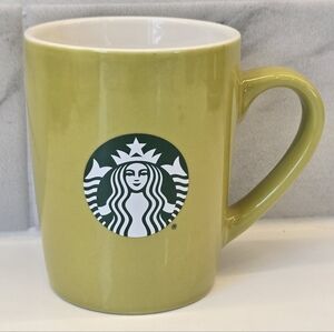 Starbucks Classic Lime Green 10oz Coffee Tea Mug Cup With Mermaid Logo